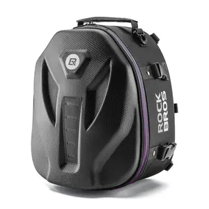 ROCKBROS Waterproof Tail Motorcycle Tail Rear Seat Bag 12.5L Storage Backpacks Hard Shell