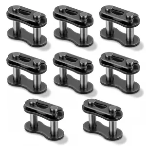 8 Pcs Bike Chain Master Link #40 Heavy Duty Roller Chains Connecting Links for Bicycle Mini Bikes Karting Pit ATV Scooter Motorcycles Home and Industrial Machinery