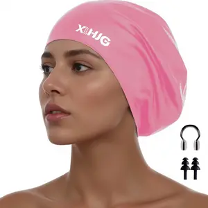 Large Swim Cap Adult,Swim Cap for All Head Types,Swimming Cap for and Men Keep Hair Dry
