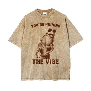 You Are Ruining The Vibe MEME Oversize Unisex Washed T-Shirt for Women and Men's Unisex Fit Batik Cotton Oversize Streetwear Menswear  Super Soft Pre-Shrunk