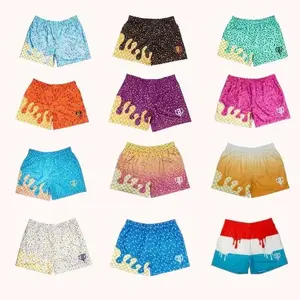 Unisex Ice Cream Baseball Mesh Shorts – Fun Summer Streetwear Athletic Shorts, Breathable Lightweight Sports Shorts for Men Women