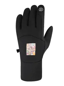 Big Damage Dedication Pop Art Collage Graphic Breathable Thermal Cycling Gloves Men Women Touchscreen for Short Distance Commute Cycling Skiing Daily Walks