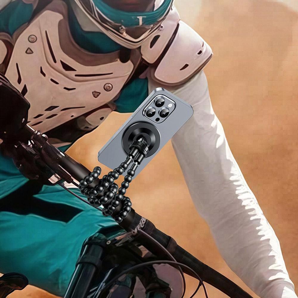 for Magsafe Flexible Magnetic Phone Tripod Mount Stand Holder Desk Bracket for Indoor Outdoor Video Recording Vlogging Selfie, Phone Tripod Universal for iPhone Samsung Galaxy Smartphone