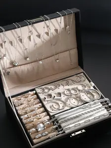 Women's Elegant, Trendy Exquisite Pendant Necklace & Earrings & Ring & Bracelet, Chic Matching Jewelry Set As Gift for Girlfriend, Couples Jewelry Set