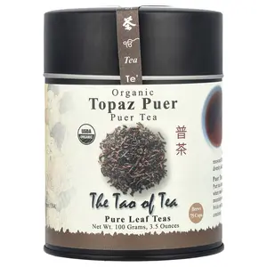 The Tao of Tea Organic Puer Tea, Topaz Puer, 3.5 oz (100 g)