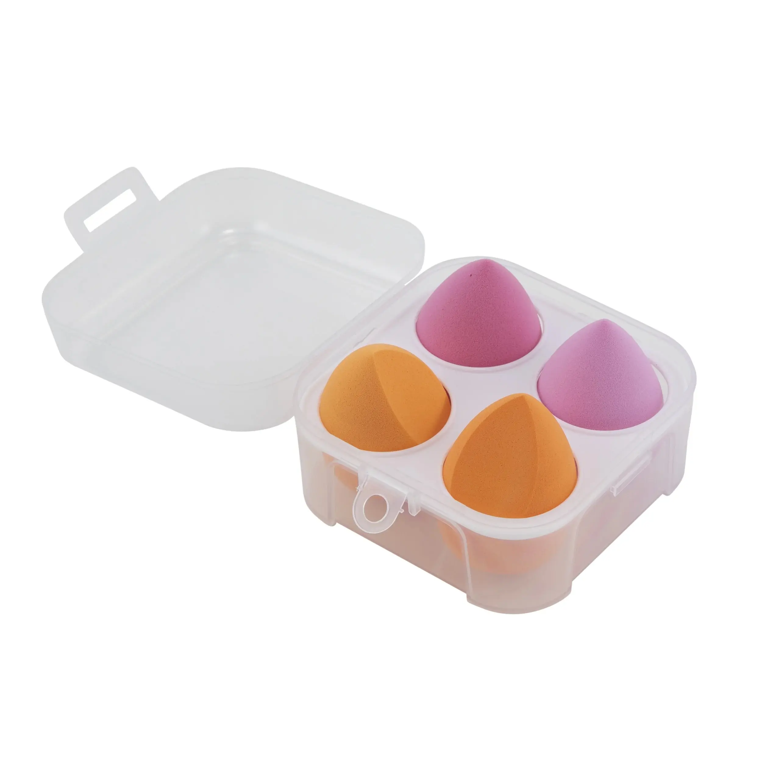 Cosmetic Sponges in Case 4pk Pink and Orange