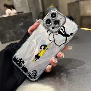 Anime Case for iPhone 17 Series Transparent Soft TPU+PC Back Cover Shockproof Anti-Drop Full Score Impact Dispersal for iPhone 17 Air 17 16 15 14 13 12 11 Pro Max Plus