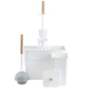 3-in-1 Plunger/Bowl Brush/Trash Unit