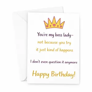 Creative Birthday Card for Her Sweet Funny and Thoughtful Greeting Card A7 5x7 with Envelope Premium 350gsm Cardstock Nice and Thick,Perfect birthday gift Happy Anniversary Men
