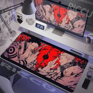 Jujutsu Kaisen Gojo Satoru Large Gaming Mouse Pad, 80x30cm 3mm Thick, Locked Edge Anti-Slip Rubber Desk Mat for Keyboard PC