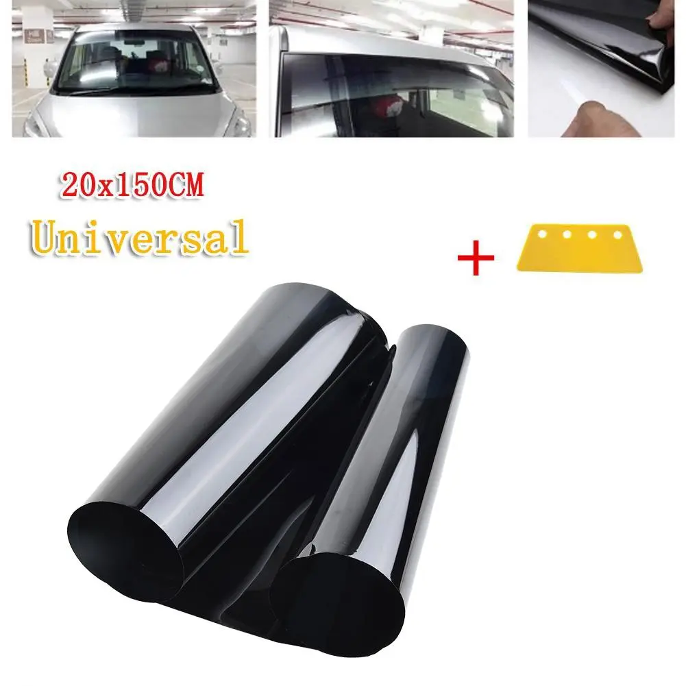 20cm*150cm Car 5％VL Sun Visor Strip Degrade Tint Film Front Glass Windshield Anti-UV Shade Waterproof, Durable Decal