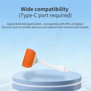 Type-C Portable Mini Speaker Phone Stand, Type-C Connection, Hands-Free Calls, Audio Playback, Mobile/Smartphone/Laptop Compatibility, Plug-N-Play, Compact Convenient Design for Calls & Movie Watching, Portable Speakers, Mobile Device Accessory