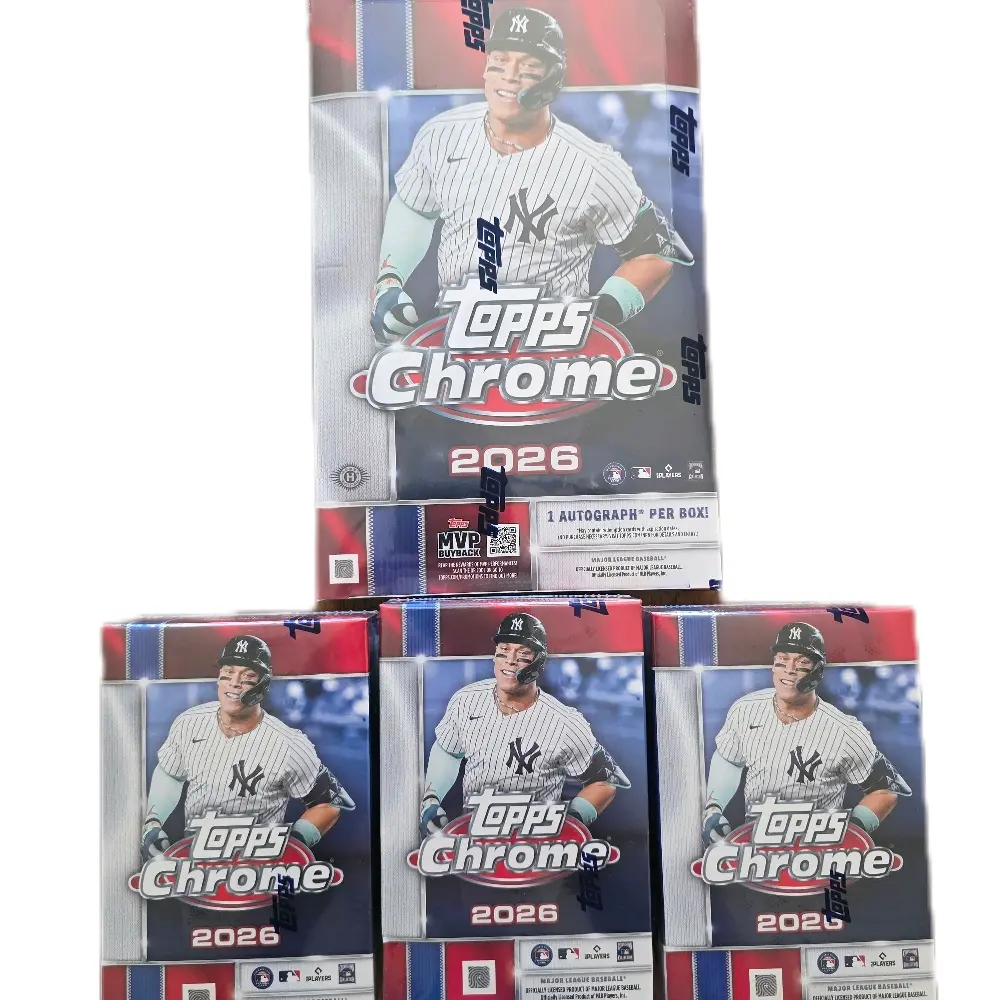 B710- 1-2026 Topps Chrome Baseball Hobby and 3-2026 Topps Chrome Blaster Box Break