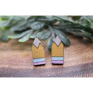 Pencils || Stud Earrings || Hypoallergenic