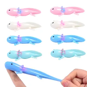 Creative catapult salamander finger catapult toy TPR fingertip fun wall sticking toy decompression finger dart