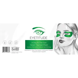 Eyetitude Green Tea Hyaluronic Eye Mask - Daily Sun-Exposure Care, Normal Skin-Friendly Skincare Eye Treatment