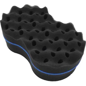 1 piece of magic foam sponge, used for perfectly twisting curly hair and African hair comb, easy styling, essential grooming tool, creating a smooth texture