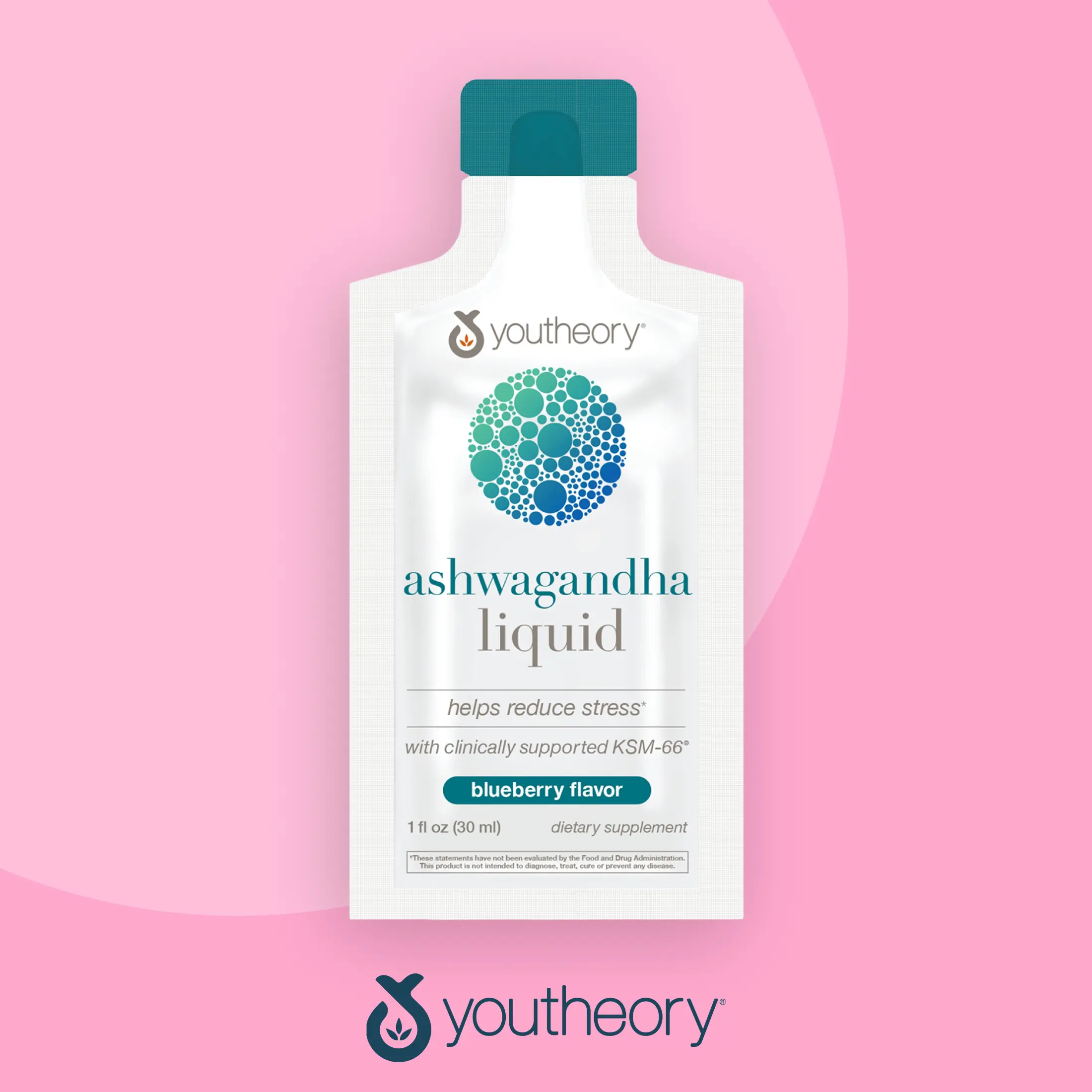 Youtheory Ashwagandha Liquid - 12 Single Servings, Blueberry Flavor Youtheory Ashwagandha Liquid - 12 Single Servings, Blueberry Flavor