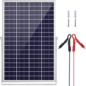 SOLPERK 30W/24V Solar Panel, Solar trickle Charger, Solar Battery Charger and Maintainer, Suitable for Automotive, Motorcycle, Boat, ATV, Marine, RV, etc. Outdoorfun dealsforyou