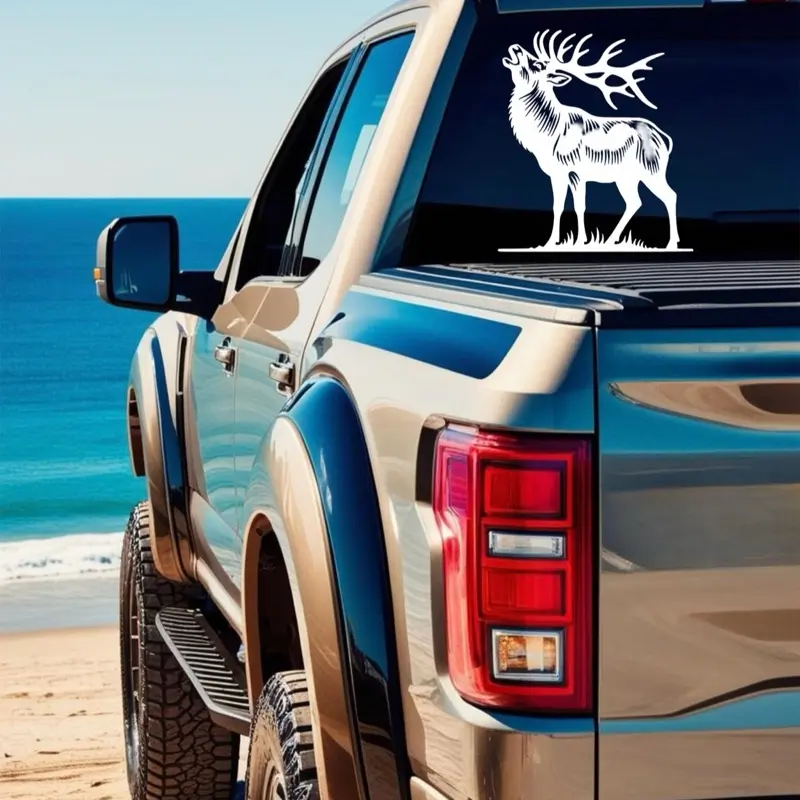 Elk Decal for Car Yeti Cup Cooler or Any Hard Surface Awesome Design Perfect for Vehicle Personalization