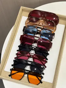 8 Pairs Fashion Pilot Sunglasses Set, Versatile Casual Glasses for Street Style, Travel, Summer Sunglasses, and Fashion Accessories, Uv400 Protection