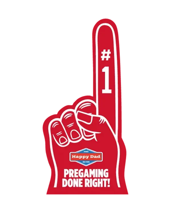 #1 Pregaming Foam Finger Pole Topper - RED
