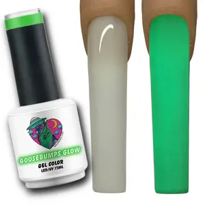 GREEN GLOW GEL POLISH – 182 GOOSEBUMPS GLOW