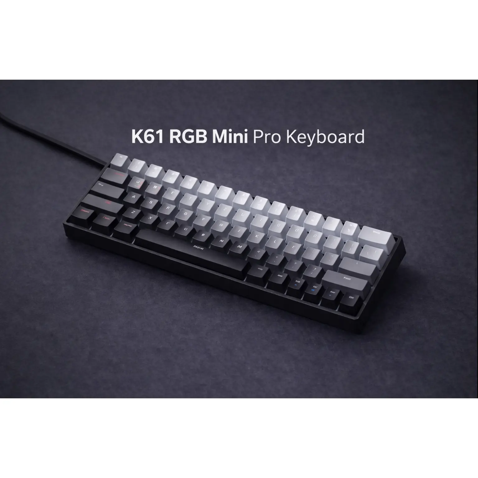 K61 USB Mini Mechanical Gaming Wired Keyboard Hot-Swappable Mechanical Keyboard Detachable Cable