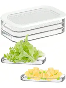 Deli Meat Container For Fridge,Bacon Lunch Meat Container For Refrigerator Stackable 3 Layers Food Storage Boxes With Lid For ColdCuts, Salami, Deli, Meal Prep Containers,18.60z,3Pack