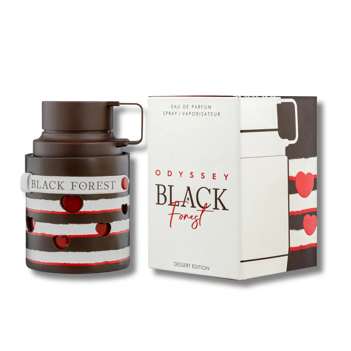 Armaf Odyssey Black Forest Eau de Parfum, Long-Lasting Unisex Fragrance with Caramel, Cherry & Vanilla Notes, Gourmand-Woody Scent, 3.4 fl oz Spray, Caramel Edp Spray, Fragrances, Signature Scent, Adults