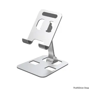 Aluminum Alloy Phone and Tablet Holder, Adjustable Flexible Desktop Stand, Universal Portable Mount for Smartphones, Cellphones, iPads, Android Tablets, Tech Accessories, Fashion Accessories