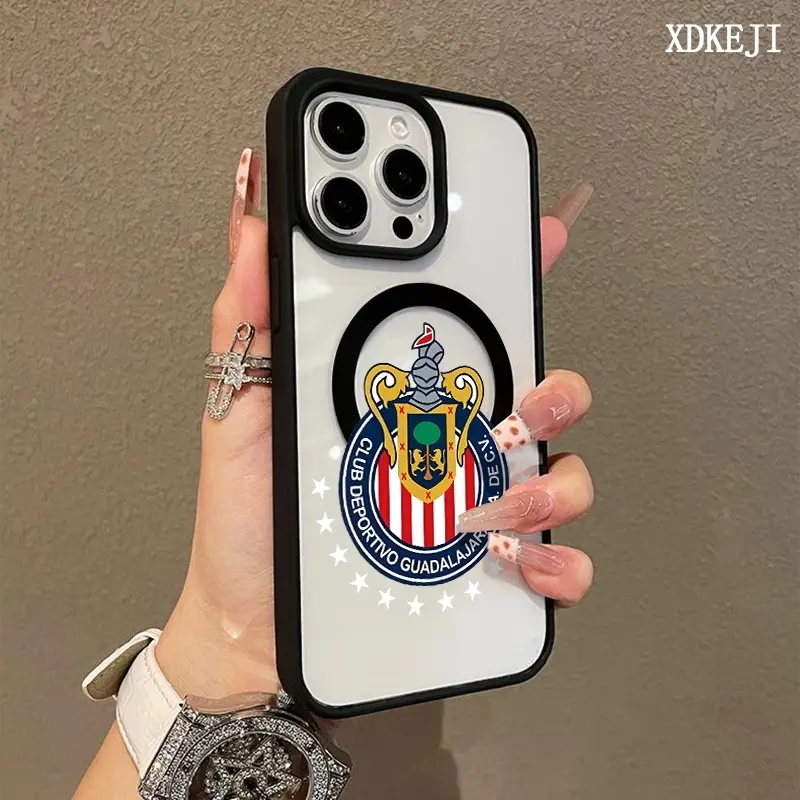 Chivas De Guadalajara Liga MX Aesthetic Pattern Premium magsafe Magnetic Phone Cases for iPhone 17 Air 16 15 14 Pro Max 13 12 11 Plus Smartphone Shockproof Protection Cover Resistance Casing Protector