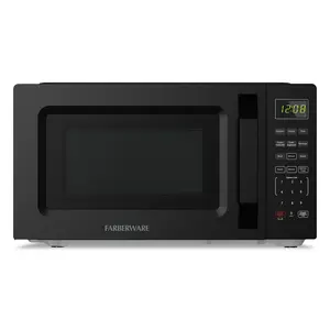 Farberware 700-Watt Compact Countertop Microwave Oven – 0.7 Cu. Ft., Black