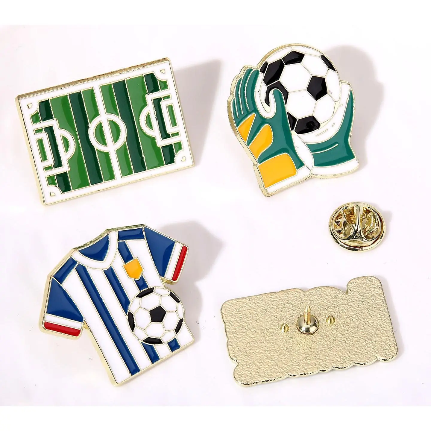 2026 Unisex Metal Soccer Fan Commemorative Badge - Small Alloy Ornament Pin, Backpack Accessory, Love Football [Exquisite Gift Box] (Sports Collectible), Brooch, Soccer Fans