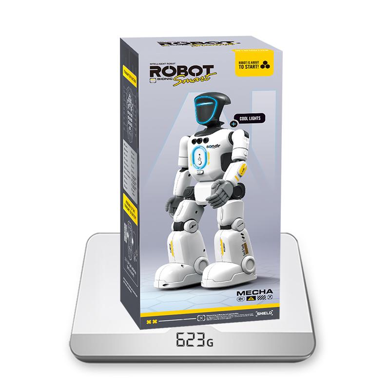 Next-Gen Humanoid Robot: Smart Control, Full-Body Articulation, Gesture Sensing & Voice Recording, Perfect Gift for Kids