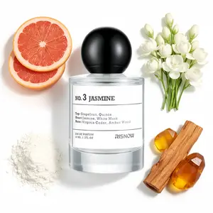 RISNOW No. 3 JASMINE 50ml – Eau de Parfum with Portable Travel Spray Bottle Long-Lasting Perfume For Women