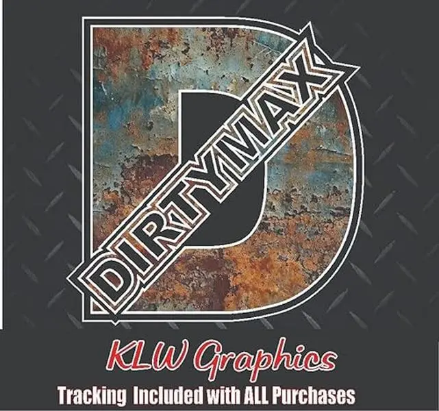Dirtymax D Duramax Metal Rust Print Full Color Decal Sticker Turbo Diesel 6.6 Crew Cab Soot Def Metal Rust