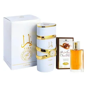 2 Pack of Yara Moi Eau de Parfum Spray for Women 100ml and choco musk 50 ml perfume.