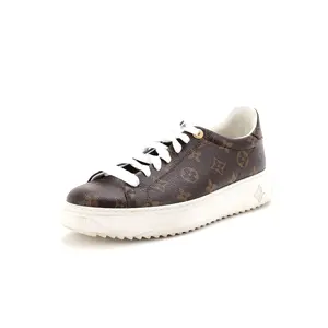 Pre-owned Louis Vuitton Women's Time Out Sneakers Monogram Canvas by Rebag