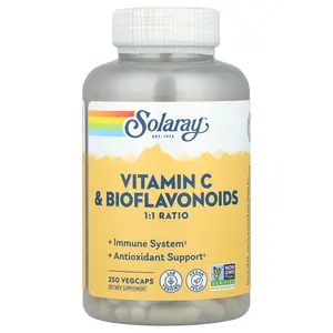 Solaray Vitamin C & Bioflavonoids, 250 VegCaps