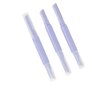 3-Piece Eyebrow Razor Set for Women's Facial Hair Removal, High-Precision Blades for Smooth Skin, Dermaplaning Tool for Gentle Care