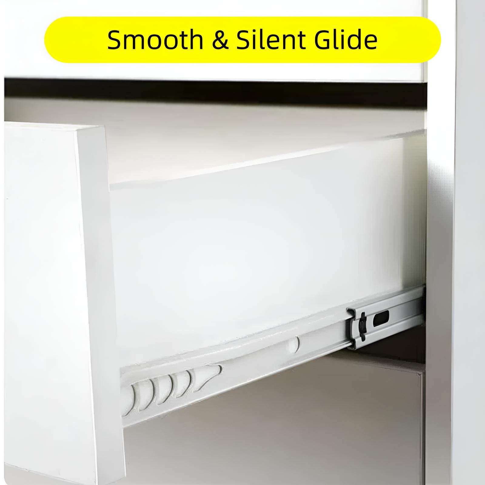 VOWNER 7-Drawer Organizer, Tall Chest of Drawers with Caster Wheels, Alex Drawers File Vanity Storage for Home Office, Bedroom