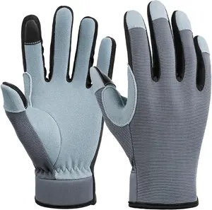 OZERO Women Leather Work Gloves: Touch Screen | Deerskin Garden Gloves with Grip | Ideal for Yard Work, Daily Tasks, Driving