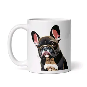 Frenchie mug, French Bulldog, gift for dog lover, dog mom, dog dad, fun gift, coffee mug, tea mug, Christmas gift