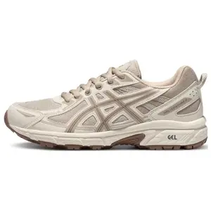 nike ASICS Gel-Venture 6 Women's Low-Top Running Shoes with Grip, Cushioning, and Durable Fabric-Synthetic Leather in Beige-Gray  vomero  roam