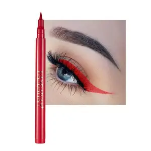 Easy Coloring Long Lasting Liquid Eyeliner, Quick Drying Eyeliner Liquid Liner Pen, Stage & Cosplay Rainbow Eyeliner