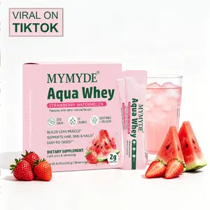 MYMYDE Clear Protein - Clear Whey & Collagen Blend 20 Packets 12g Each for Healthcare & Collagen Support Dietary Supplement for Fitness Edible Colagen