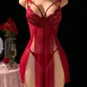 Women's Lace Straps Lingerie Set, Sexy Ditsy Floral Pattern, Elegance, Slim-Fitting, All Seasons, Role Play Hot Lingerie Underwear, Perfect for Parties and Dates