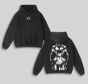 Retro Heavy Limited Gon Freecss Hunter X Hunter Anime Double Printed Vintage Washed Hoodie Oversize Anime Manga, Gift For Anime Fan, Anime Merch, Mens