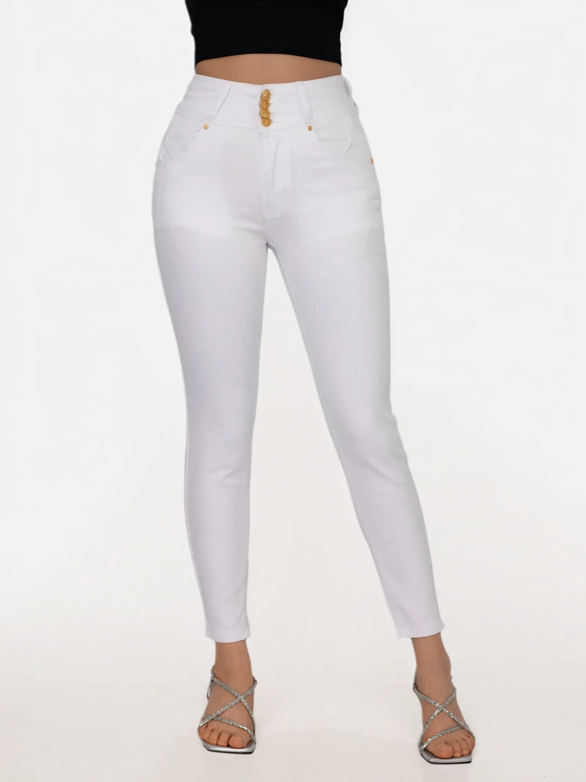 Slim Fit Full Length Denim Pants for Petite Frames, Women's Skinny Jeans for Modern Street Style